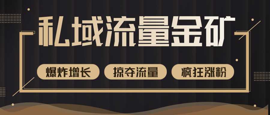 价值2200元私域流量的金矿，循环获取各大媒体精准流量，无限复制网红的精准流量！-创业网