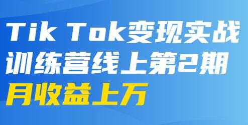 龟课-TikTok变现实战训练营 第2-4期 月收益上万不成问题-创业网