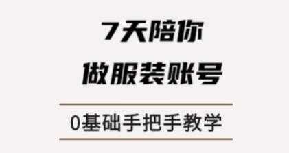 锤石传媒张智诚7天陪你做服装账号，0基础手把手教学课程视频-创业网