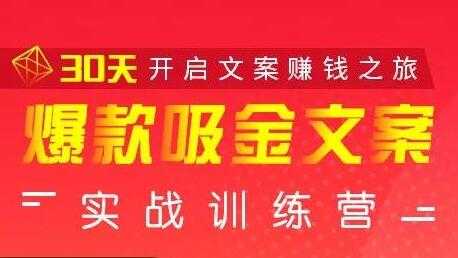 安顿文案写作《爆款吸金文案》实战训练营，30天开启文案赚钱之旅-创业网