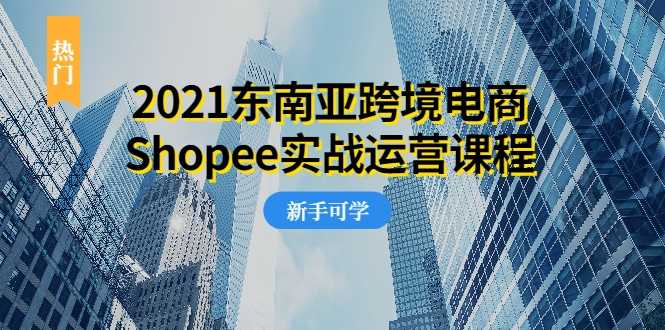 2021东南亚跨境电商Shopee实战运营课程，0基础、0经验、0投资的副业项目-创业网