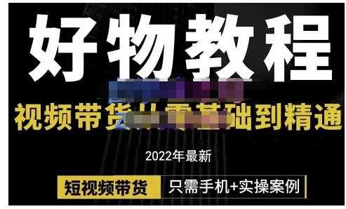 锅锅老师好物分享课程：短视频带货从零基础到精通，只需手机+实操-创业网