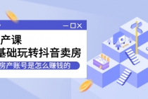 房产课，0基础玩转抖音卖房，房产账号是怎么赚钱的-创业网