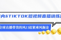 国内&TIKTOK短视频直播训练营，全球直播带货的风口赶紧乘风掘金-创业网