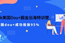 TikTok美国Dou+掘金出海特训营，美国dou+成功投放95%-创业网