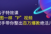 《野路子特效课：像P图一样“P”视频》手把手带你整出百万爆款绝活儿-创业网