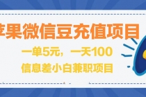 闲鱼淘宝卖苹果微信豆充值项目,一单利润5元 !-创业网