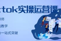 TikTok实操运营课，手把手账号实战，适合零基础Tiktok新人-创业网