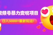 外面收费699的视频号暴力变现项目，日入5000+，简单易操作当天见效果-创业网