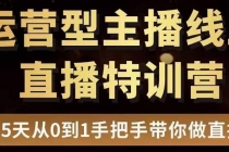 慧哥直播电商运营型主播特训营，0基础15天手把手带你做直播带货-创业网