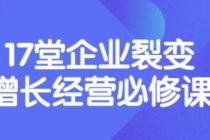 张琦《盈利增长17堂必修课》企业裂变增长的经营智慧，带你了解增长的本质-创业网