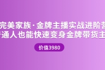 金牌主播实战进阶营 普通人也能快速变身金牌带货主播-创业网