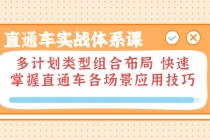 直通车实战体系课：多计划类型组合布局 快速掌握直通车各场景应用技巧-创业网