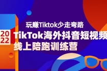 TikTok海外抖音短视频线上陪跑训练营，玩赚Tiktok少走弯路-创业网