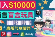 Dropshipping+ Shopify推广玩具盲盒赚钱：每单利润率30%, 月赚1万美元以上-创业网