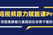 短视频原力赋能课Pro，把短视频能力基因刻在你骨子里的课-创业网