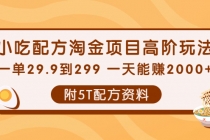 小吃配方淘金项目高阶玩法：一单29.9到299 一天能赚2000+【附5T配方资料】-创业网