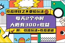 吃瓜项目之不要脸玩法，每天2小时，收益300+(附 快手美女号引流+吃瓜渠道)-创业网