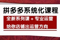 车神陪跑，拼多多系统化课程，全新系列课+专业运营给你店铺出运营方向-创业网