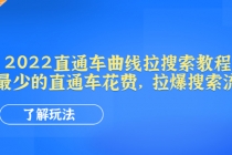 2022直通车曲线拉搜索教程：用最少的直通车花费，拉爆搜索流量-创业网