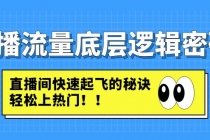 直播流量底层逻辑密码：直播间快速起飞的秘诀，轻松上热门-创业网