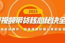 短视频带货核心秘诀全辑：带货实战操作，彻底理解好物分享的起号逻辑-创业网