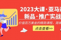 2023大课·亚马逊新品·推广实战：价值百万美金的精简课程，简单粗暴！-创业网