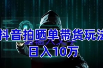 抖音拍晒单带货玩法分享 项目整体流程简单 有团队实测日入1万【教程+素材】-创业网