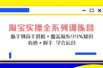 淘宝实操全系列训练营 新手到高手进阶·覆盖·99%知识 看透·对手 学会运营-创业网