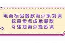 电商标品爆款卖点策划课，标品卖点成就爆款，可落地卖点提炼课-创业网