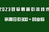 2023豆瓣引流最新玩法，实测日引流创业粉300＋-创业网