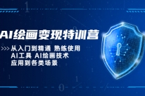 AI绘画变现特训营，从入门到精通 熟练使用AI工具 AI绘画技术应用到各类场景-创业网