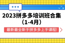 2023拼多多培训班合集，最新最全新手拼多多上手课程!-创业网