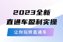 2023全新直通车·盈利实操：从底层，策略到搭建，让你玩转直通车-创业网