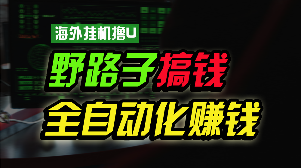 海外挂机撸U新平台，日赚8-15美元，全程无人值守，可批量放大，工作室内…-创业网