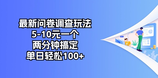 最新问卷调查玩法，5-10元一个，两分钟搞定，单日轻松100+-创业网