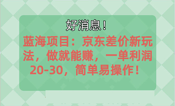 越早知道越能赚到钱的蓝海项目：京东大平台操作，一单利润20-30，简单…-创业网