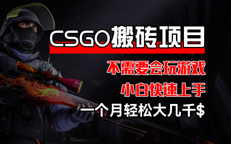 CSGO 装备搬砖项目，操作简单，不需要会玩游戏，小白也能快速上手，一…-创业网