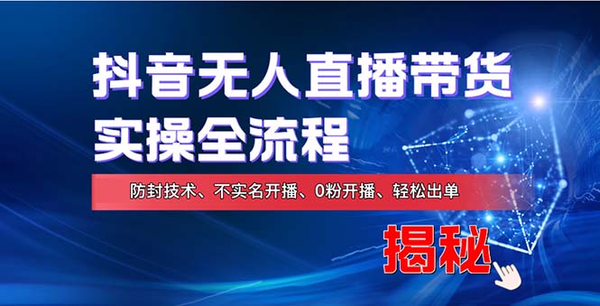 在线赚钱新途径：如何用抖音无人直播实现财务自由，全套实操流程，含…-创业网