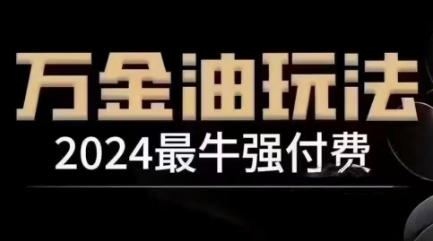 2024最牛强付费，万金油强付费玩法，干货满满，全程实操起飞(更新12月)-创业网